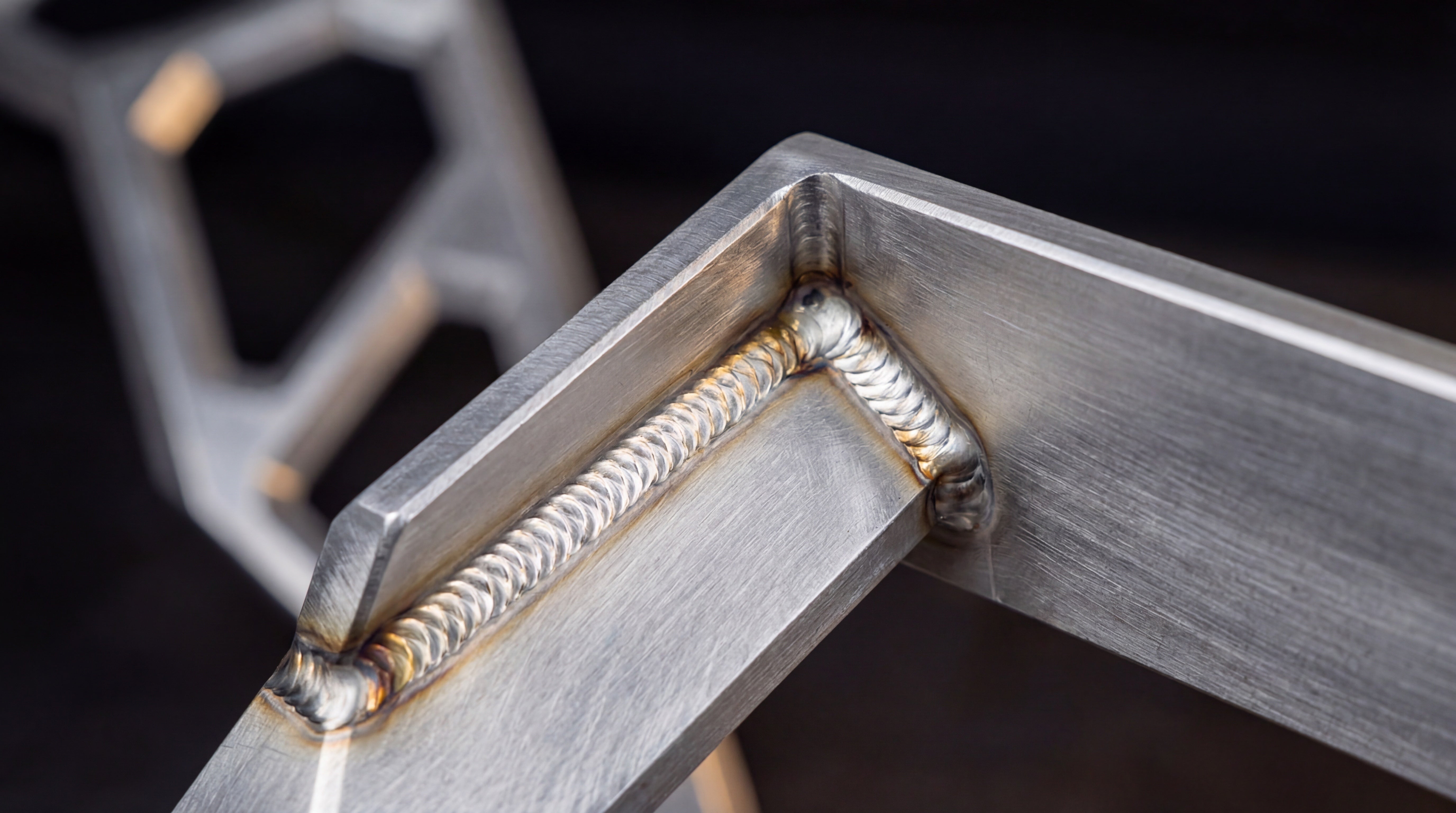 TIG weld on raw aluminum structure