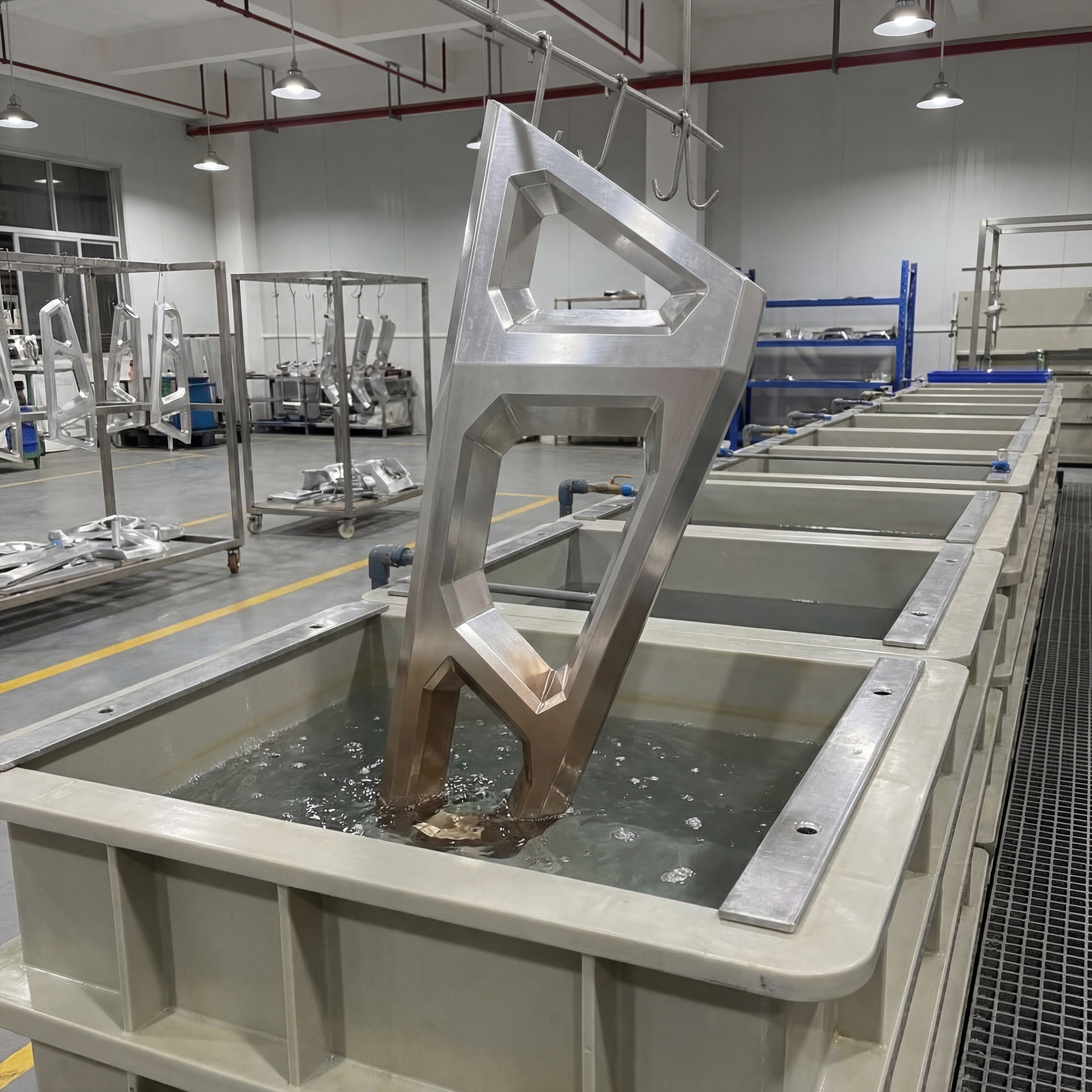 Anodizing chemical treatment bath