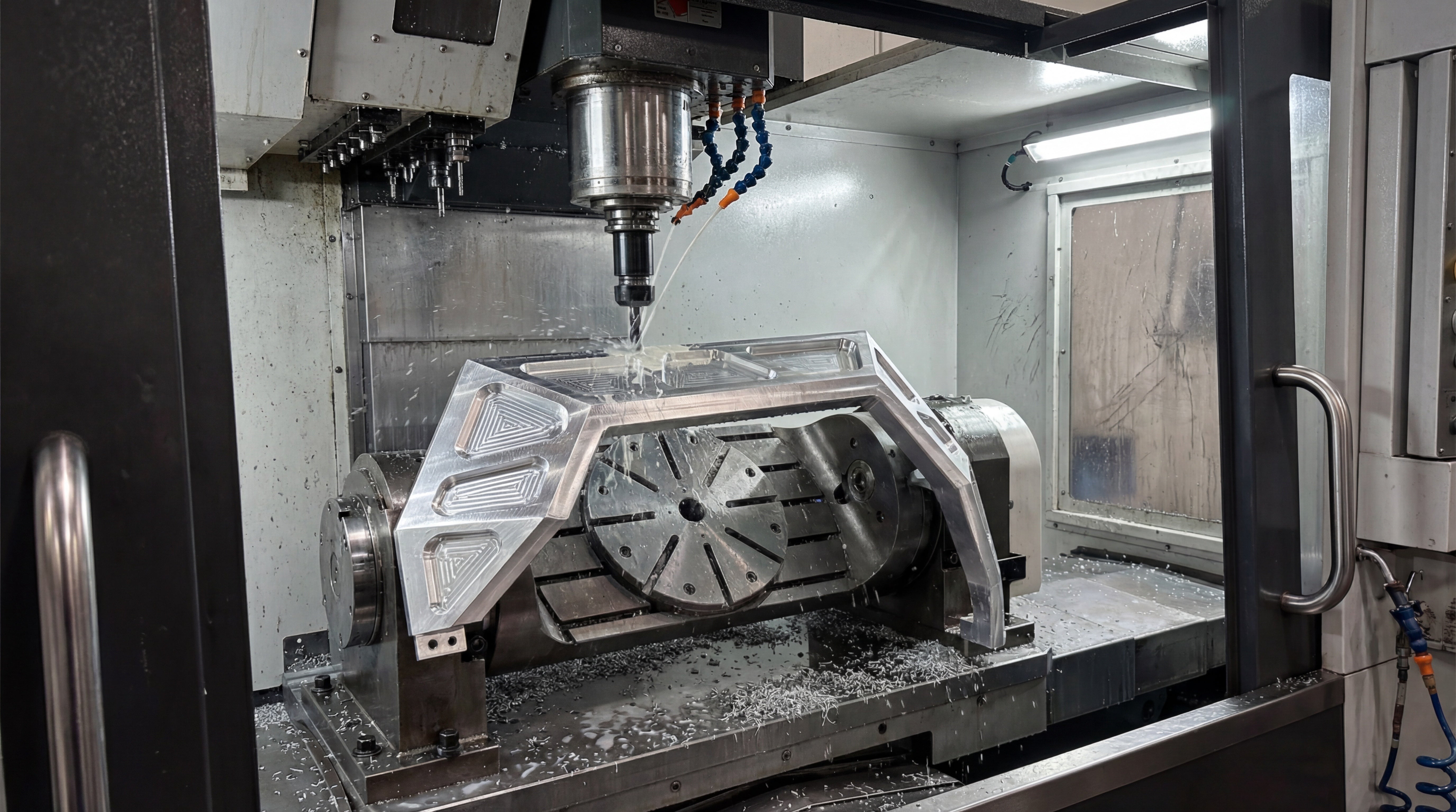 CNC machined bronze mounting brackets